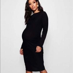 NOM black long sleeve super-soft black dress!